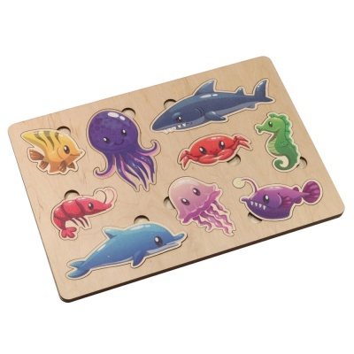 Игра развивающая деревянная Морские обитатели Десятое Королевство 00766 1